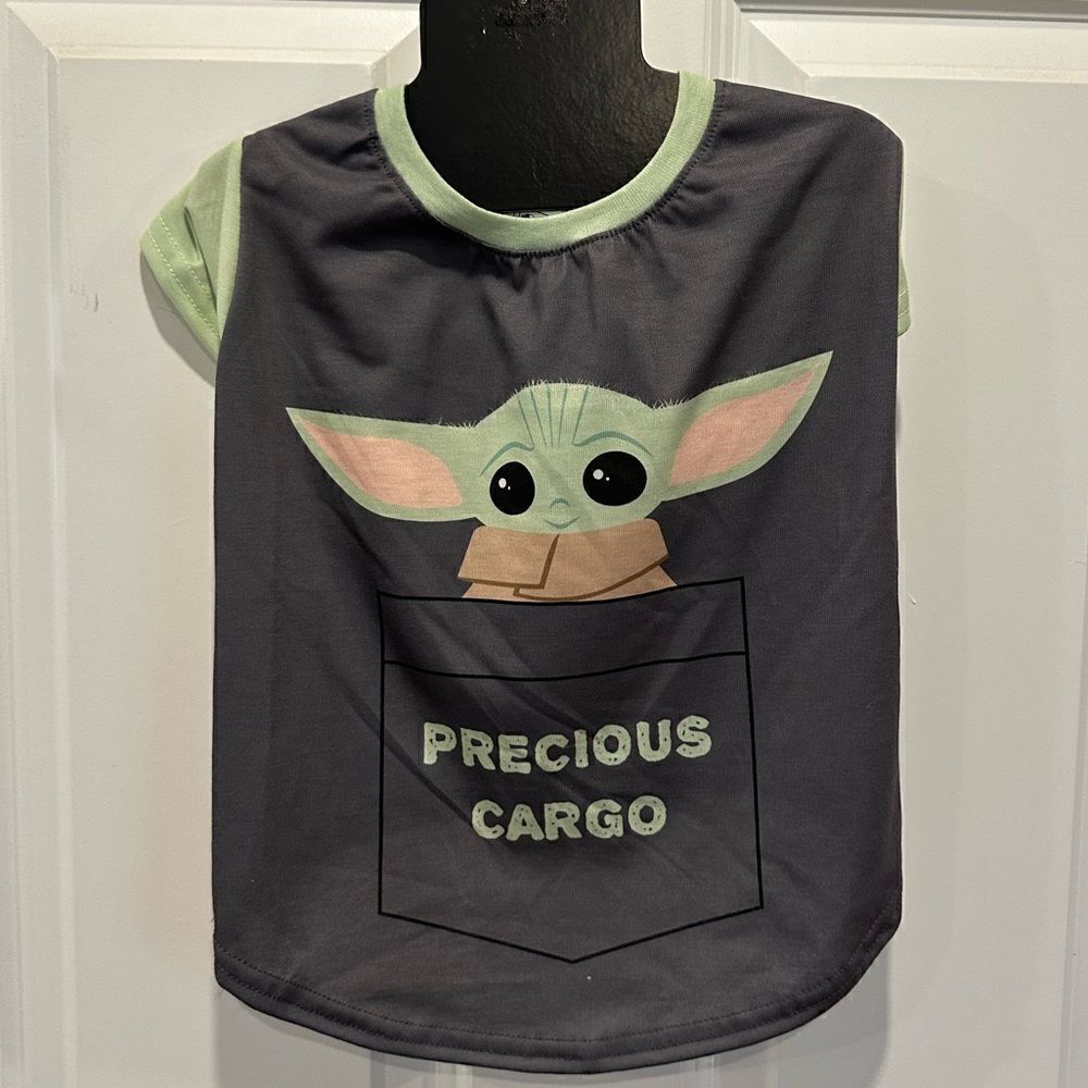 Baby Yoda M L pet dog shirt costume precious cargo
